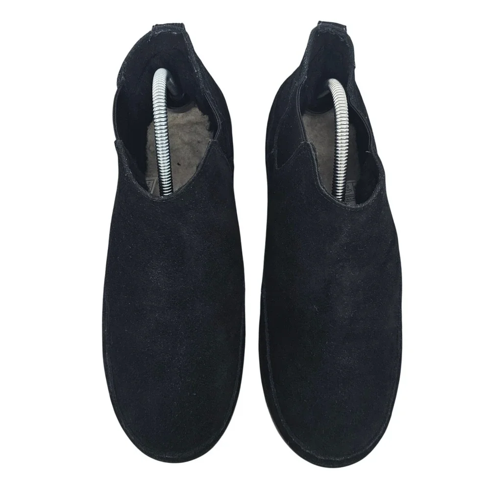 Koolaburra‎ by Ugg Black Suede Chelsea Boots Shoes 1132871 Mens Size 10